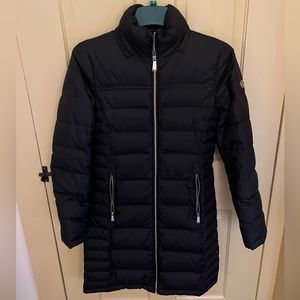 Michael Kors long black puffer